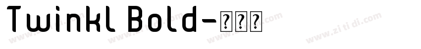 Twinkl Bold字体转换